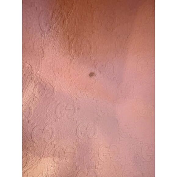 Gucci Pink Leather Diaper Bag W/ Adjustable Strap & Interior Pockets Rare Color - Picture 7 of 9